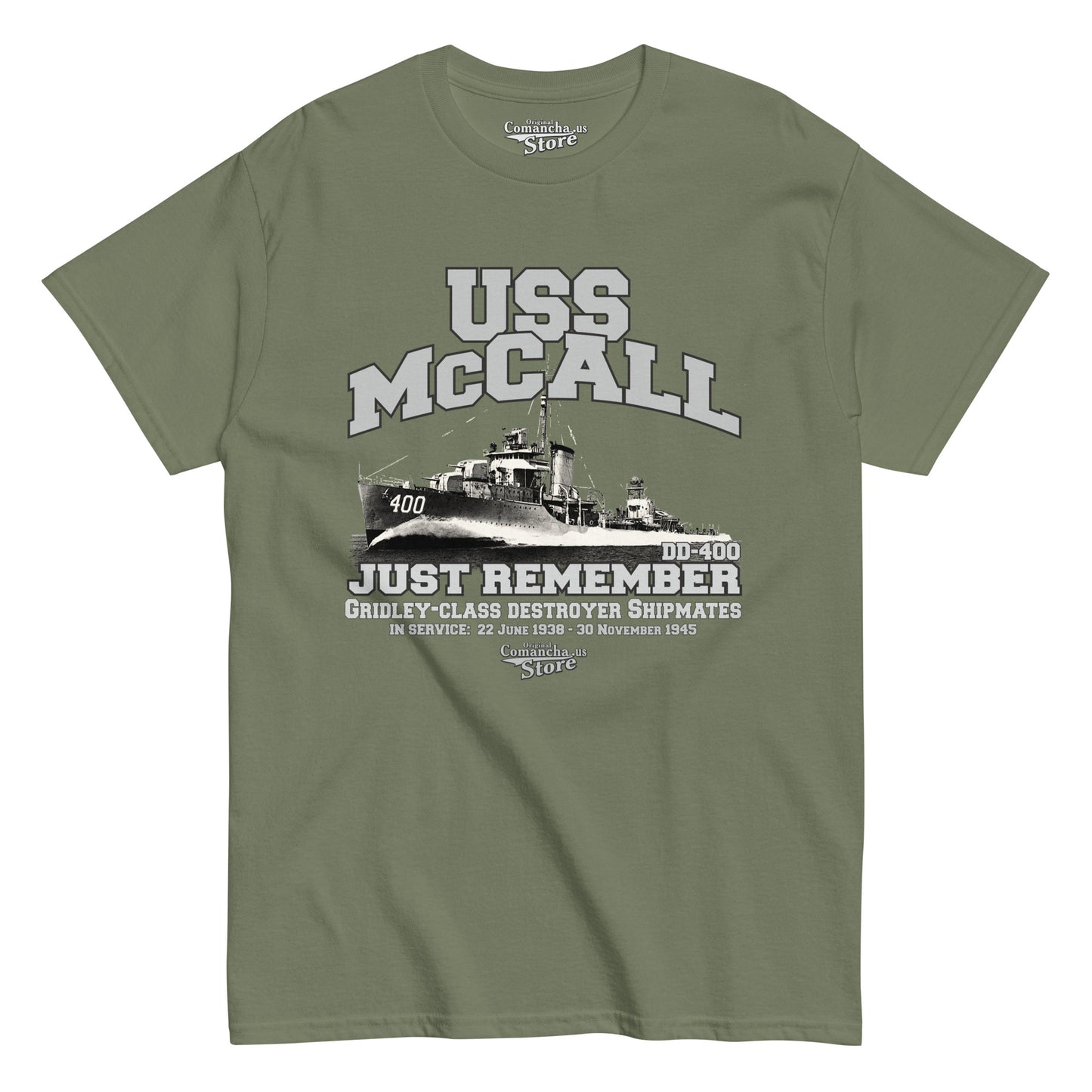 USS McCall DD-400 Shipmates T-shirt