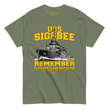 USS Sigsbee DD-502 t-shirt