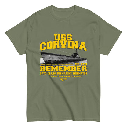 USS Corvina SS-226 submarine t-shirt