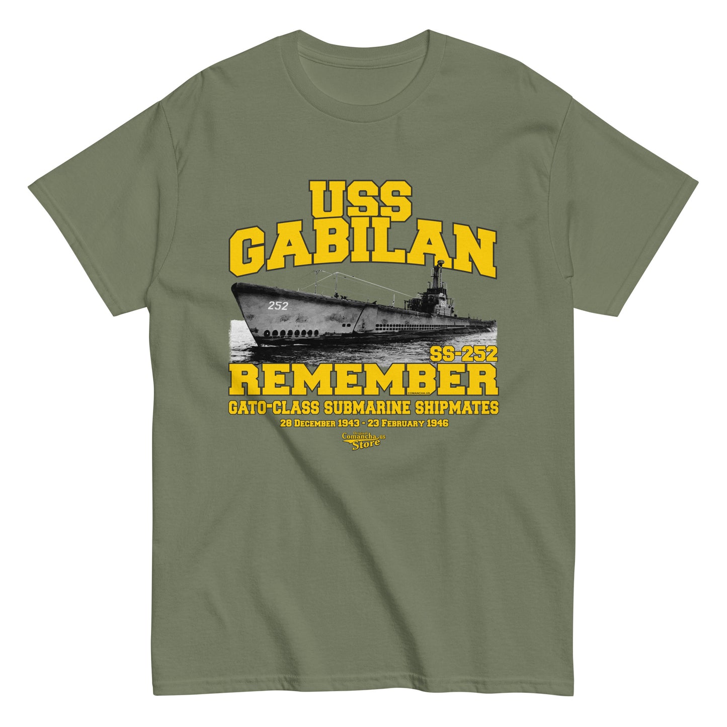 USS Gabilan SS-252 submarine t-shirt