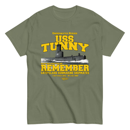 USS Tunny SS/SSG/APSS/LPSS-282 Submarine t-shirt