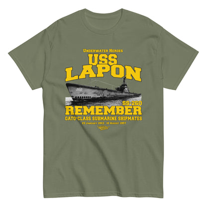 USS Lapon SS-260 Submarine t-shirt