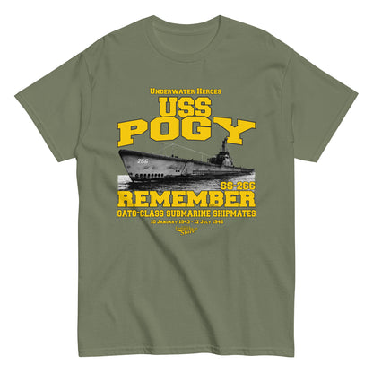 USS Pogy SS-266 Submarine t-shirt