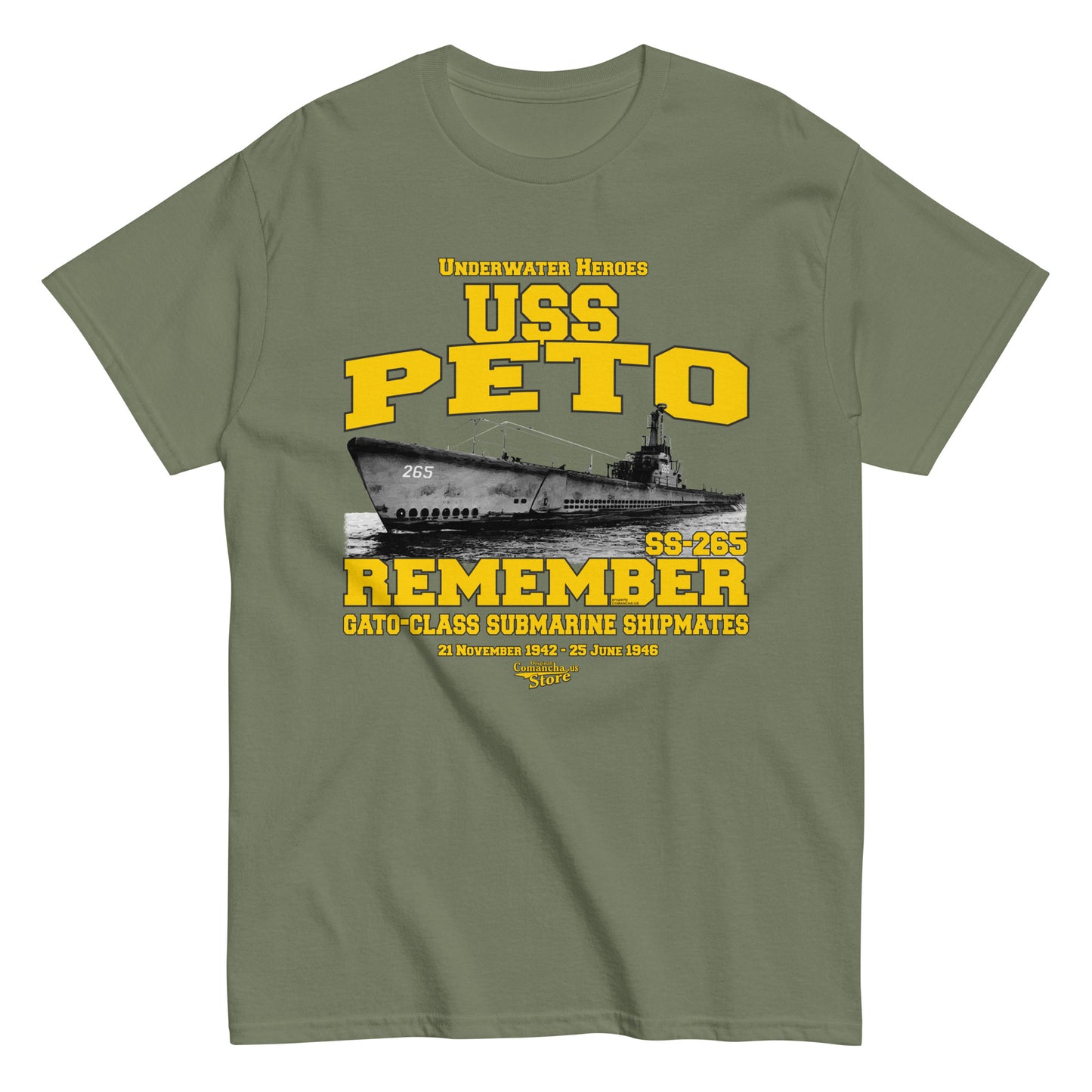 USS Peto SS-265 Submarine T-shirt