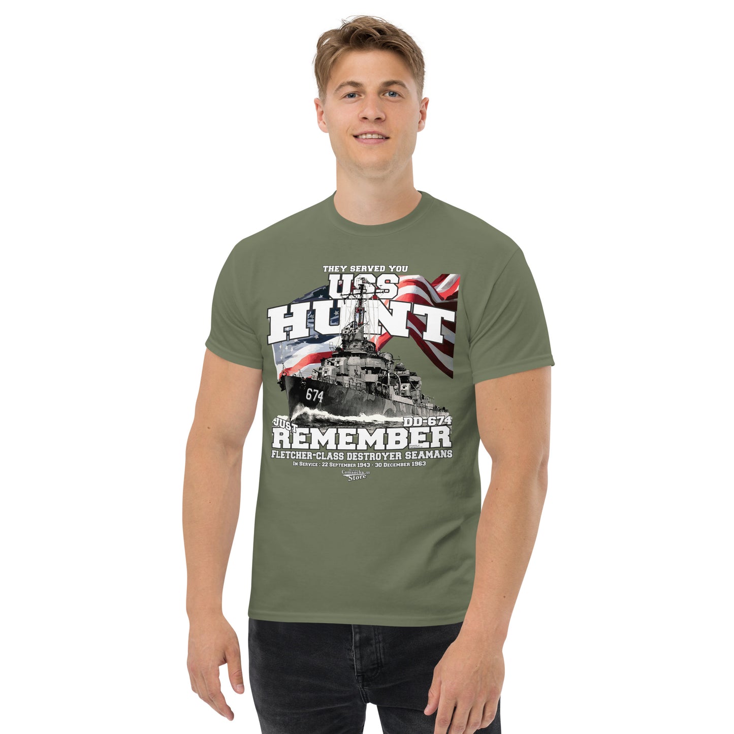 USS Hunt DD-674 Destroyer T-shirt