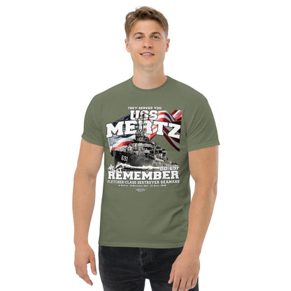 USS Mertz DD-691 destroyer t-shirt