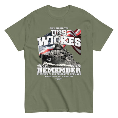 USS Wickes DD-578 destroyer t-shirt