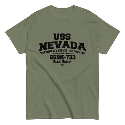 USS NEVADA SSBN-733 Submarine Shipmates T-shirt