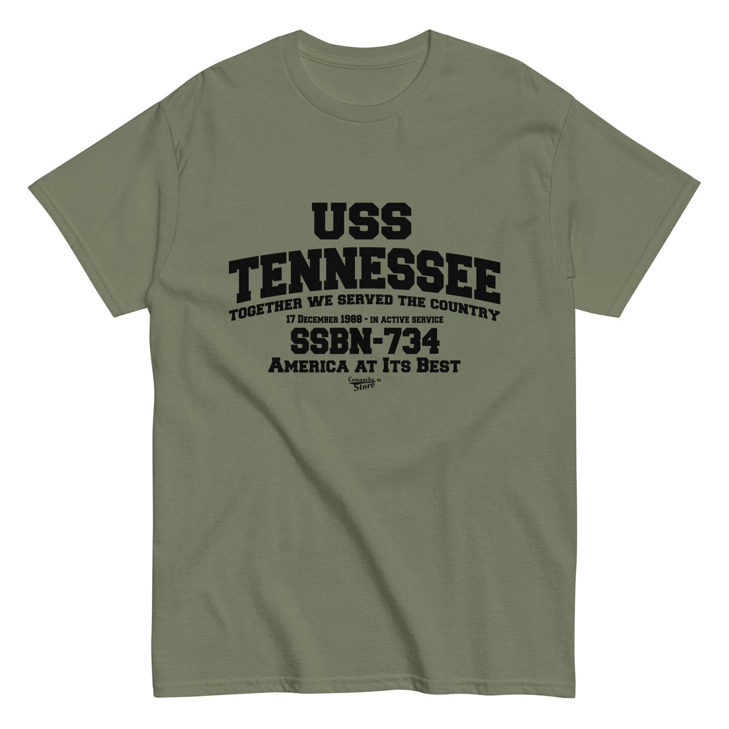 USS TENNESSEE SSBN-734 Shipmates T-shirt