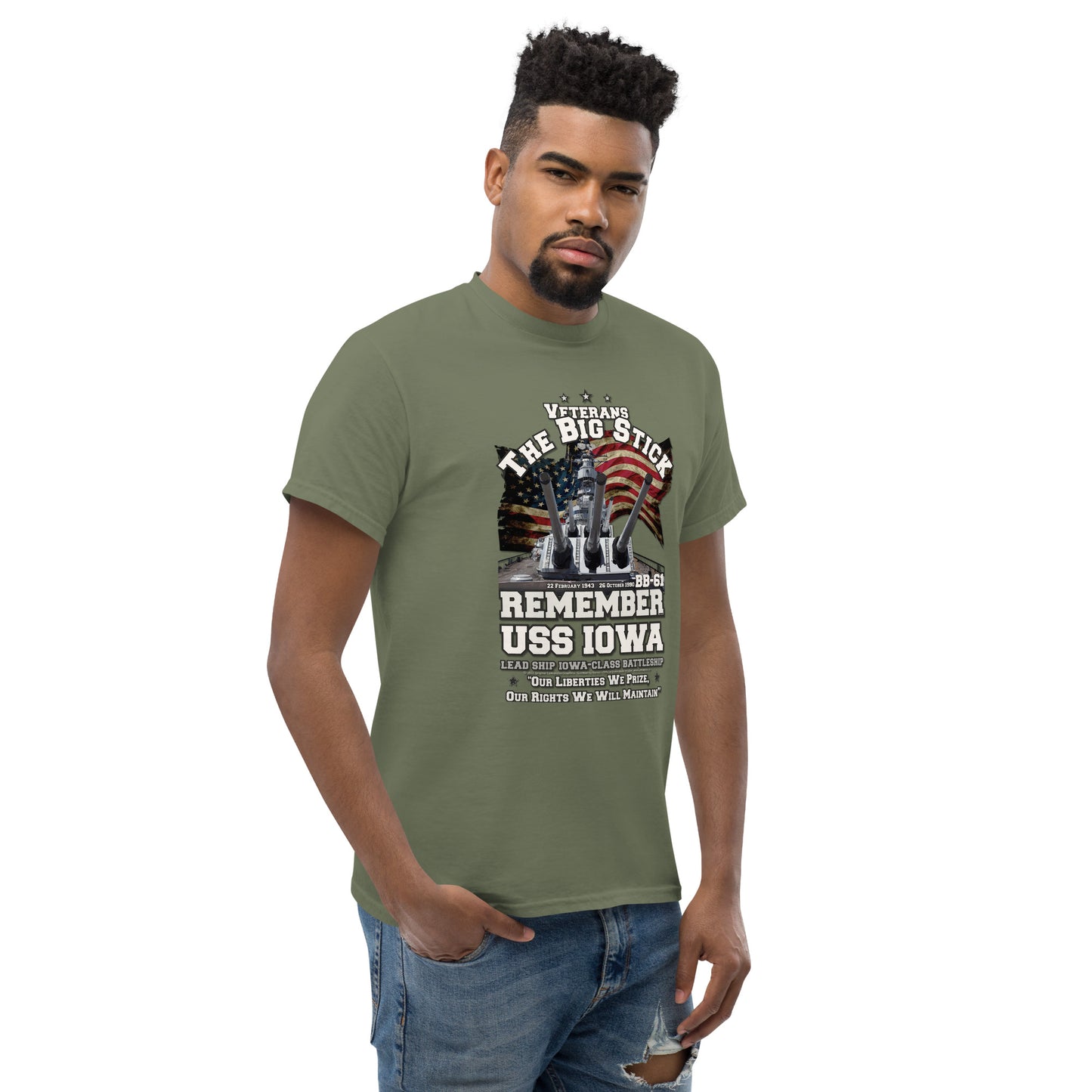 USS IOWA BB-61 Battleship Veterans Classic T-Shirt,