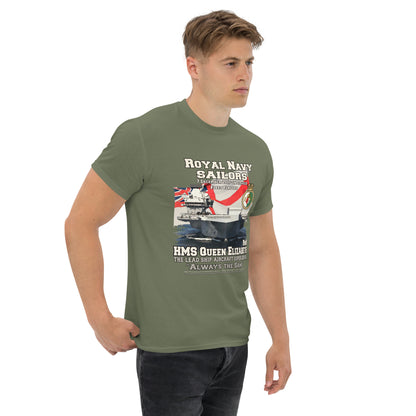 HMS QE2 tee,HMS Queen Elizabeth II veterans tee,HMS Queen Elizabeth II tee,aircraft supercarrier T-shirt, Comancha Graphics,