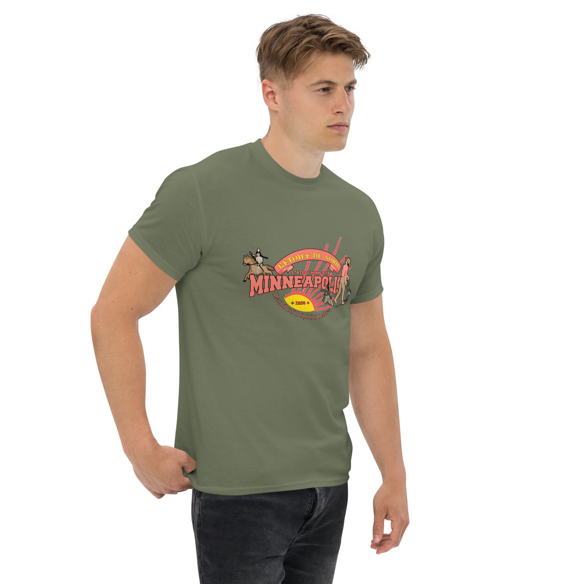 Minneapolis t-shirt, Minnesota T-shirt, Comancha Graphics,