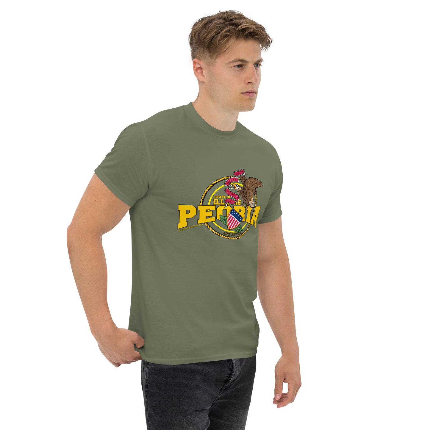 Peoria t-shirt, Illinois T-Shirt, Comancha Graphics,