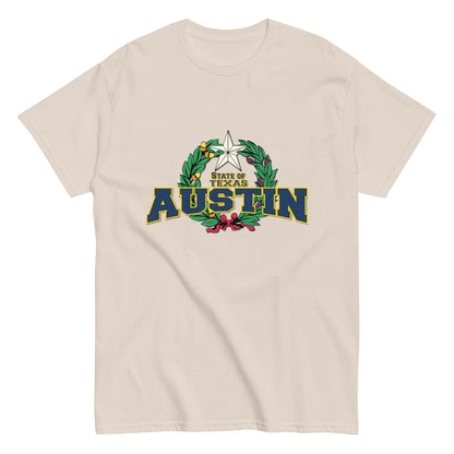 Austin - Texas state, T-Shirt Comancha.us,Austin - Texas State classic tee