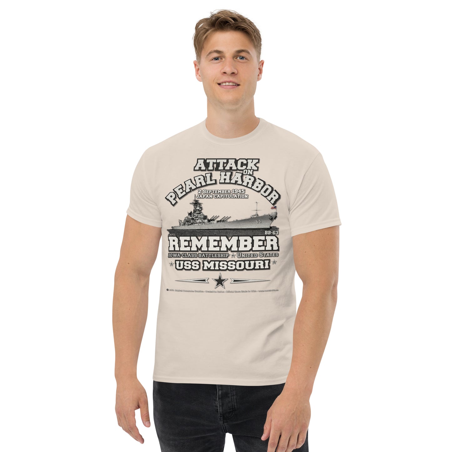 USS MISSOURI BB-63 Remember Pearl Harbor t-shirt