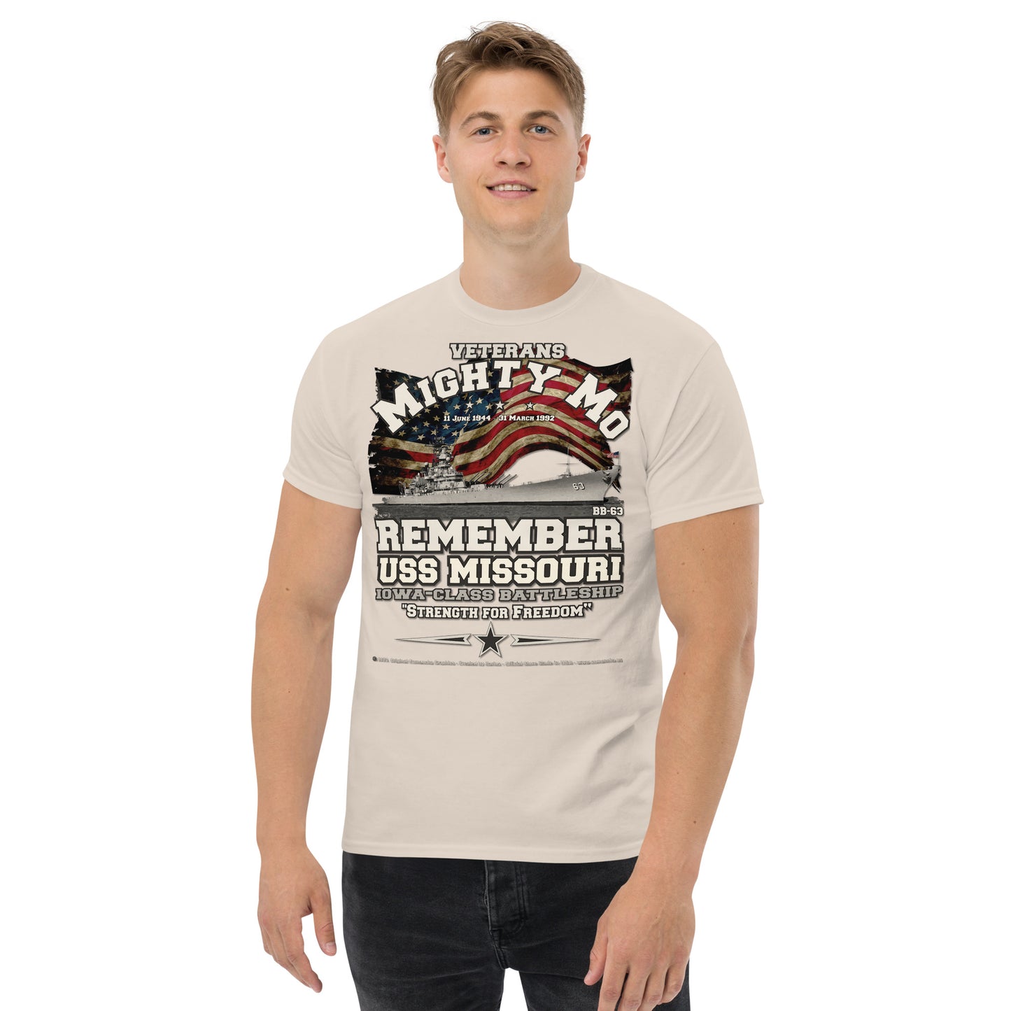 USS MISSOURI BB-63 battleship t-shirt