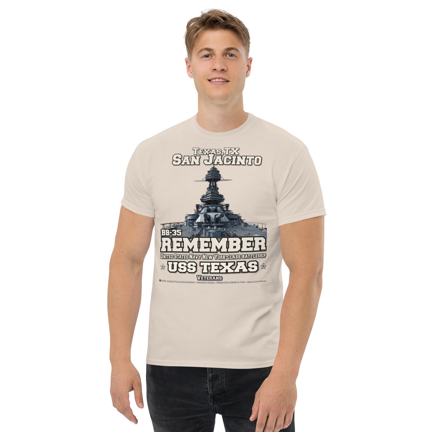 Remember USS TEXAS BB-35 Battleship Veterans t-shirt