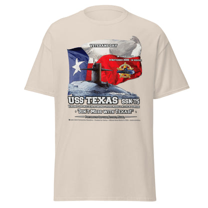 USS TEXAS SSN-775 Submarine Veterans T-shirts, Comancha Design,