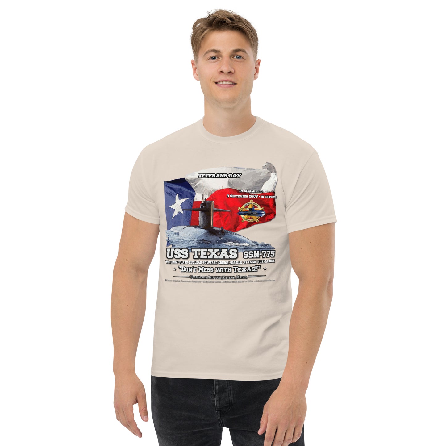 USS TEXAS SSN-775 Submarine t-shirt