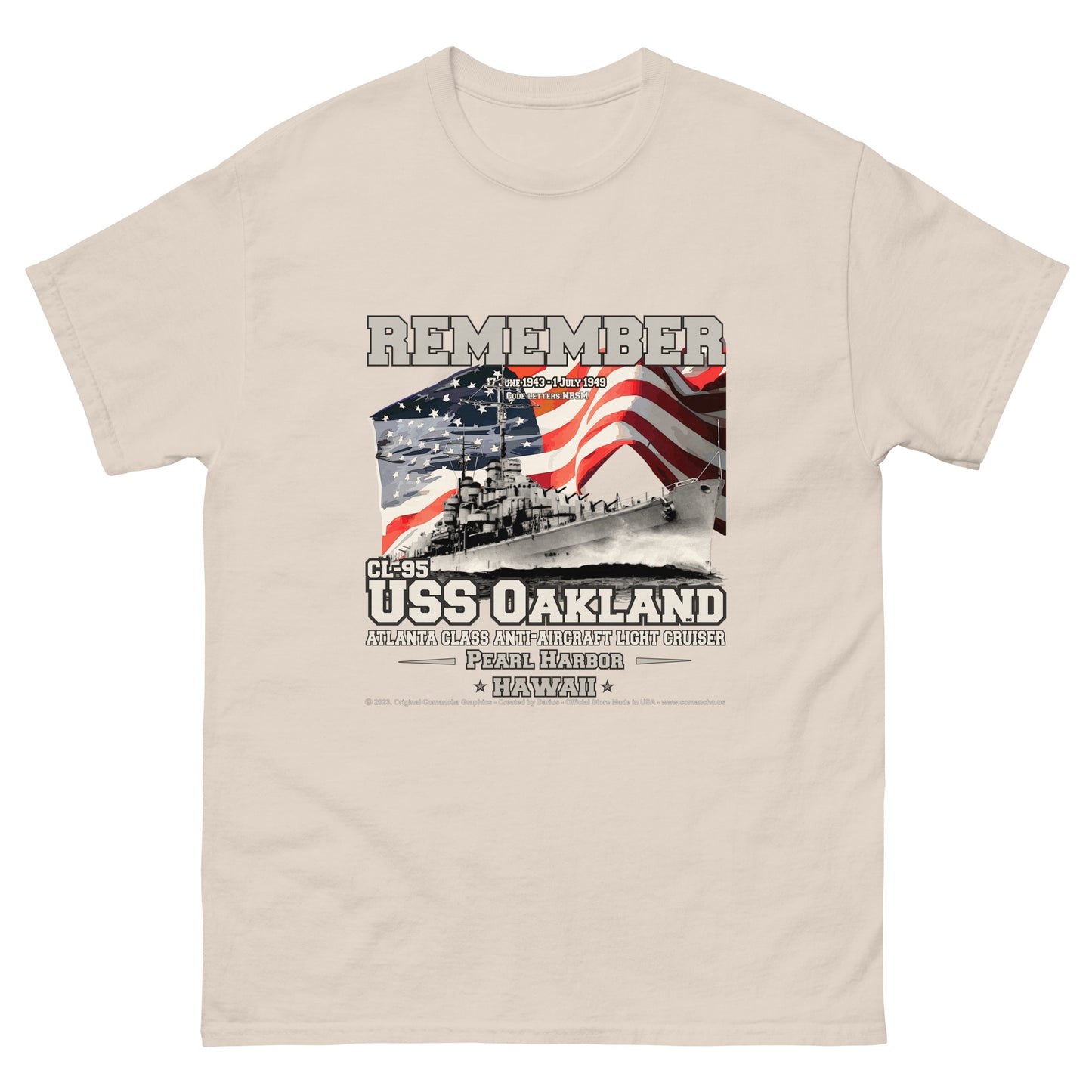 USS OAKLAND CL-95 Light Cruiser T-shirt