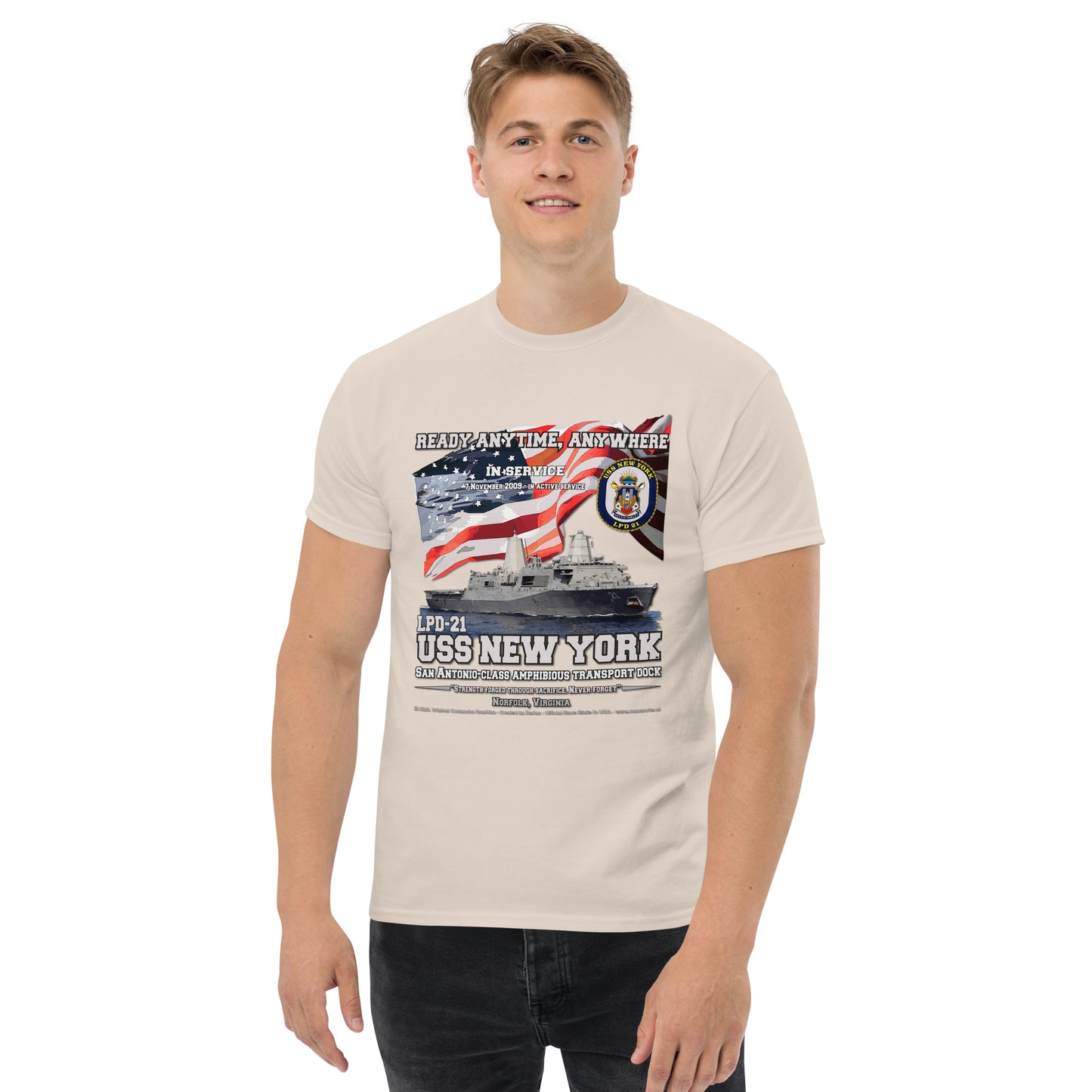 USS NEW YORK LPD-21 Amphibious Transport DockT-shirt