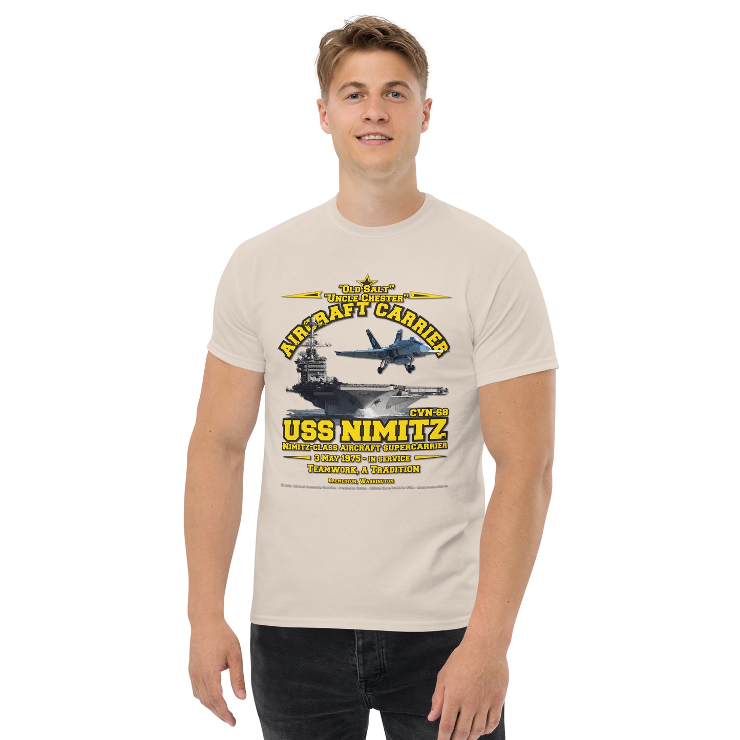 USS NIMITZ CVN-68 Aircraft Carrier T-shirt