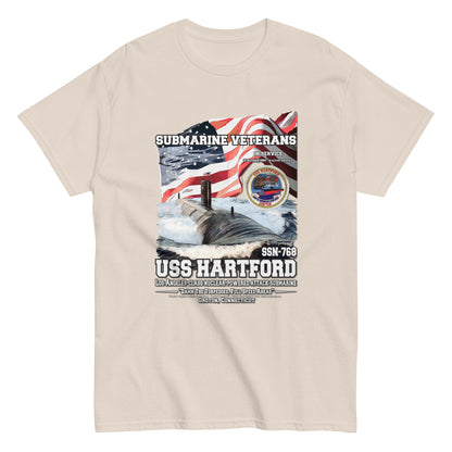 USS HARTFORD SSN-768 Submarine Veterans Classic T-Shirt, Comancha store, USS HARTFORD SSN-768 t-shirt, Submarine Veterans t-shirts, Classic T-Shirt, Comancha store t-shirt, Navy Ships T-shirt,