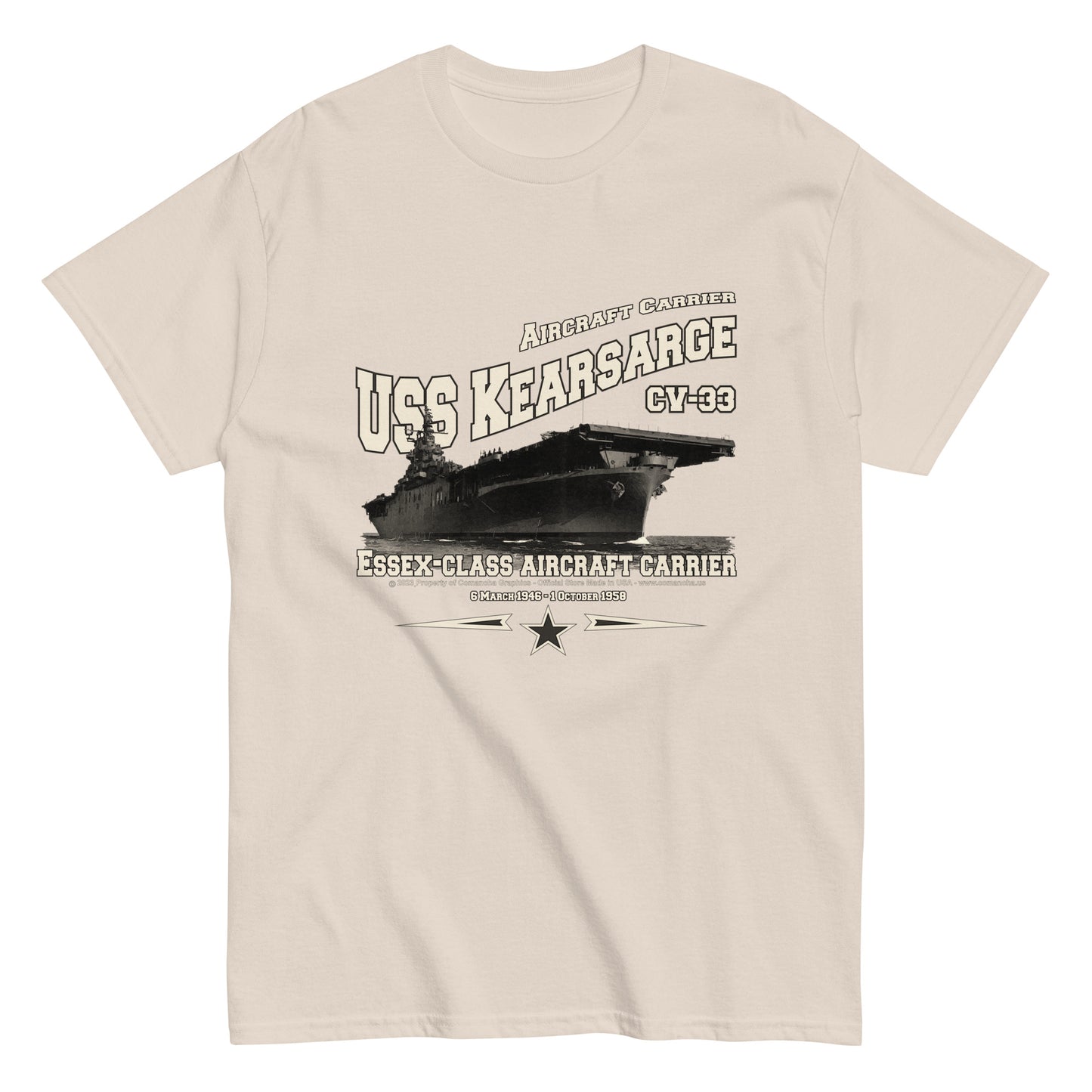 USS KEARSARGE CV-33 aircraft carrier veterans T-shirt