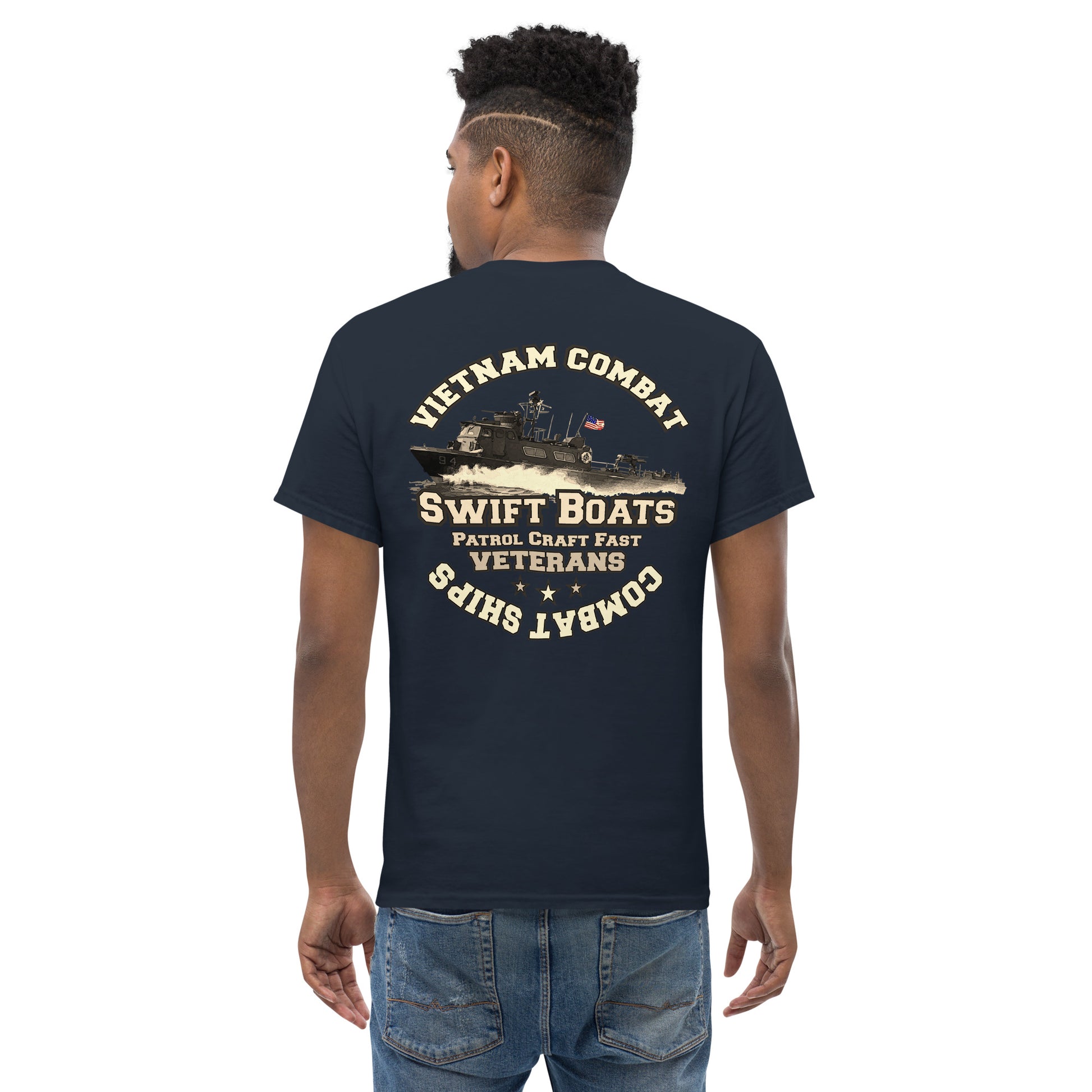 Swift Boats t-shirt, Vietnam combat t-shirt, PCF tee,Swift Boats Vietnam Veterans T-shirt, Comancha Graphics,