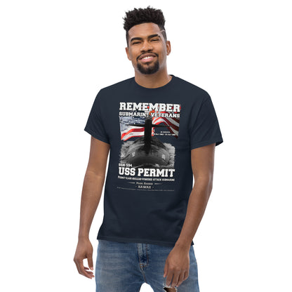 USS PERMIT SSN-594 Submarine Veterans Classic T-Shirt, Comancha T-shirts,