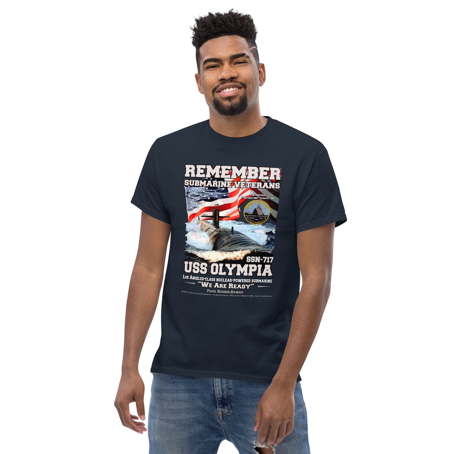 USS OLYMPIA SSN-717 Submarine T-shirt