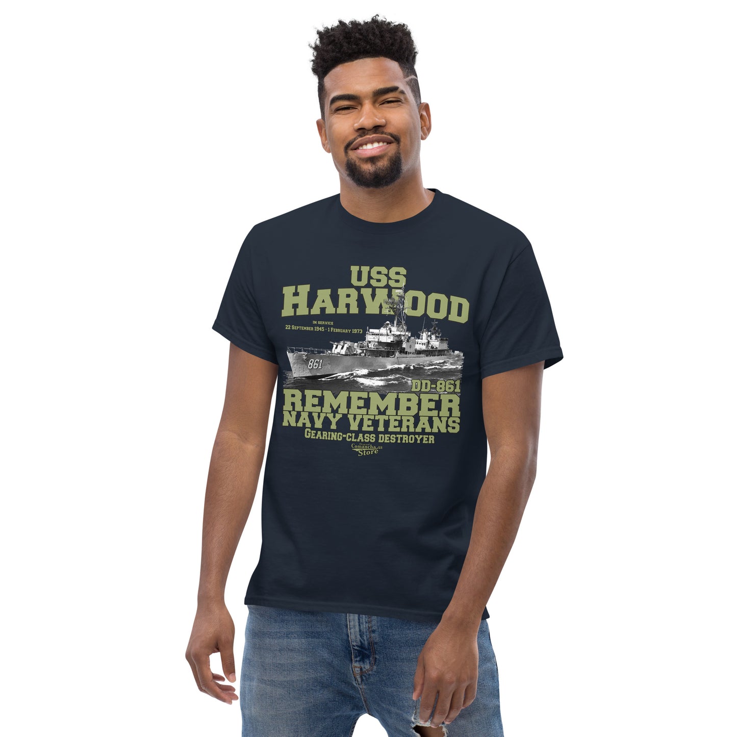 USS Harwood DD-861 Destroyer tee,