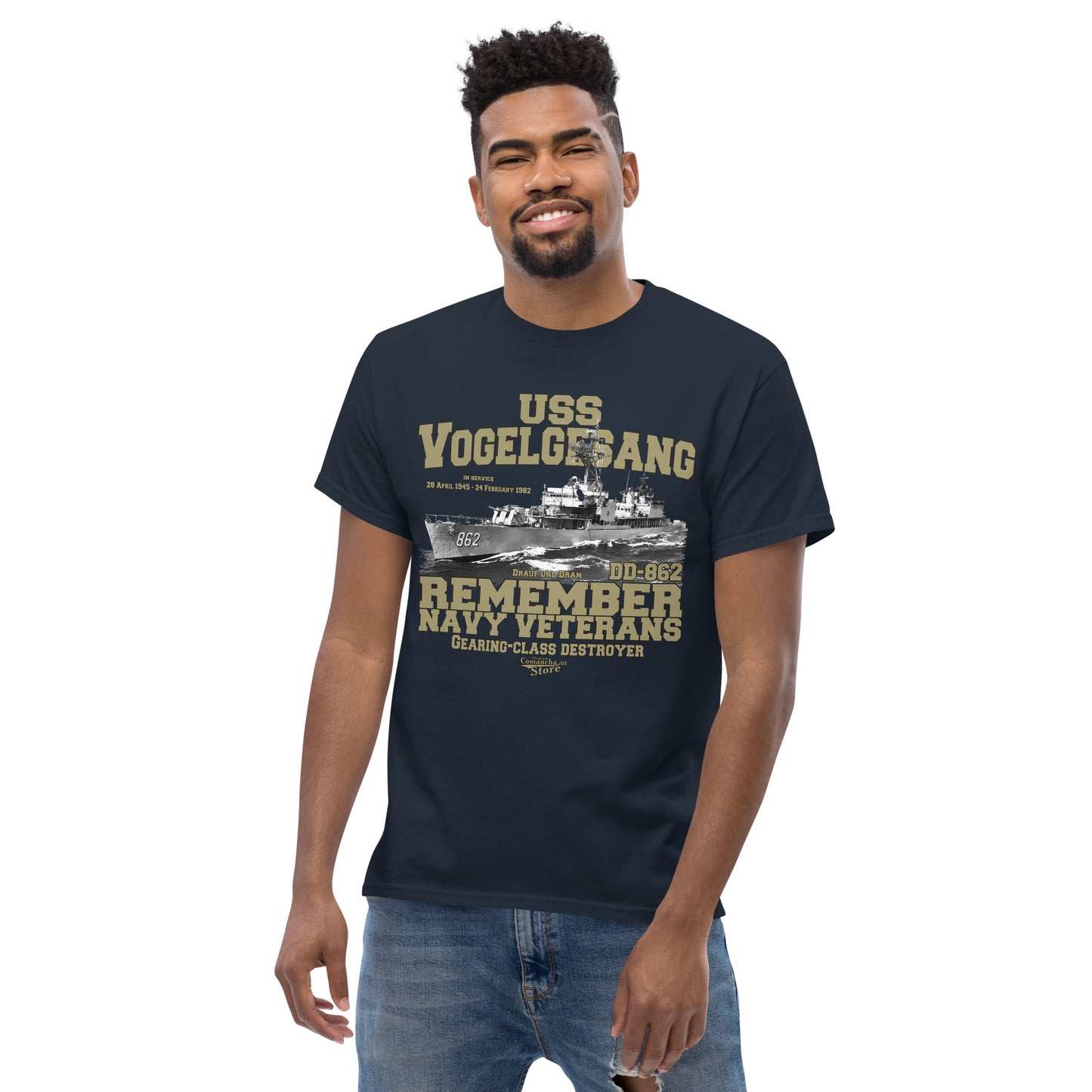 USS Vogelgesang DD-862 Destroyer T-shirt