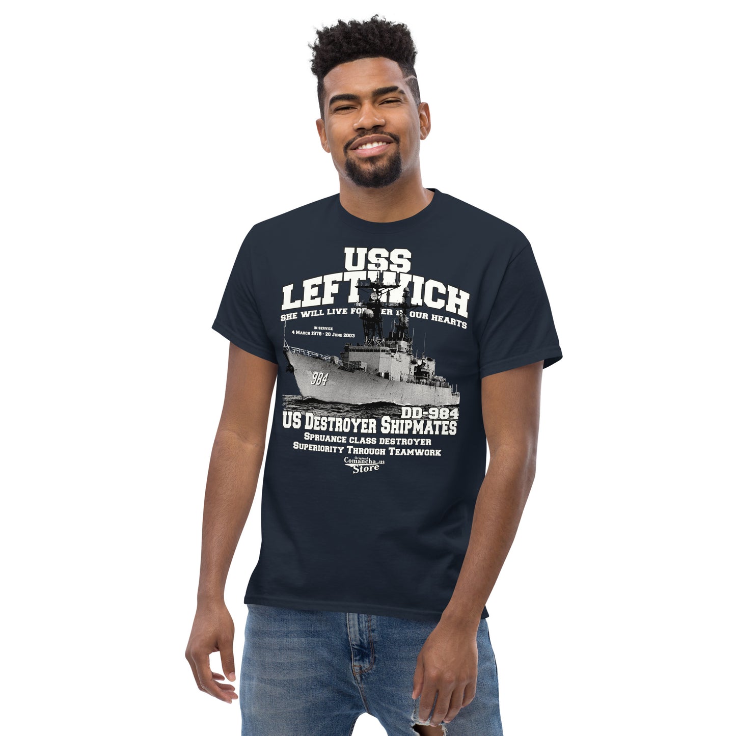 USS Leftwich DD-984 Shipmates t-shirt