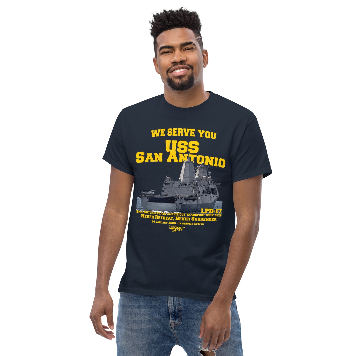 USS San Antonio LPD-17 t-shirt