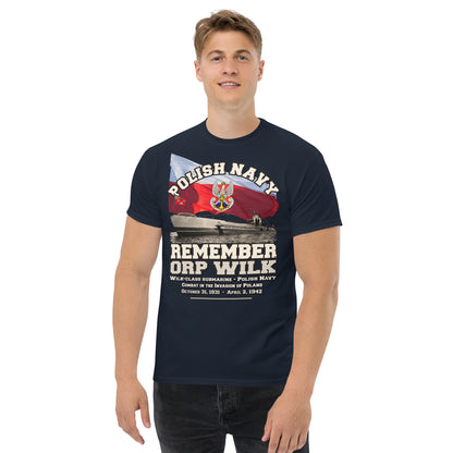 ORP Wilk submarine tee, ORP Wilk T-shirt,ORP Wilk Polish Navy Submarine ww2, Comancha design,