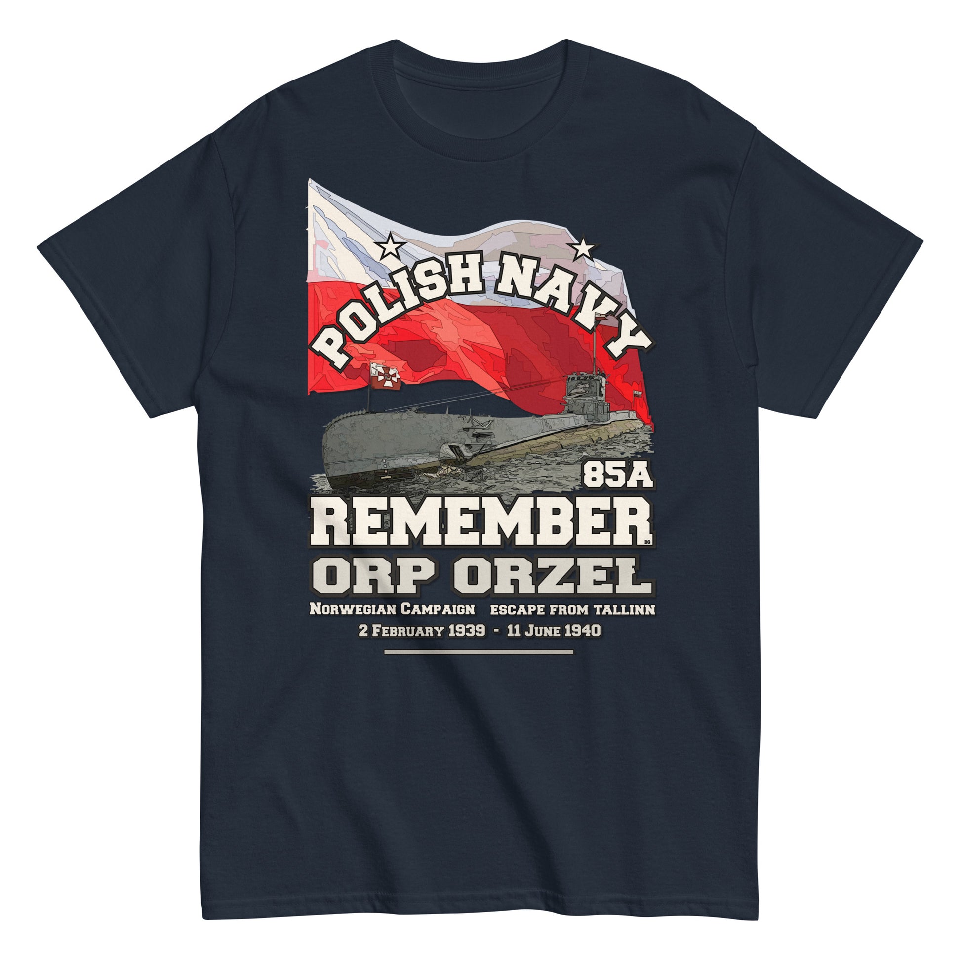 ORP ORZEL Polish Navy, T-Shirt Comancha.us, Comancha Design,ORP ORZEL 85A t-shirt,ORP ORZEL tee, Polish Navy t-shirt, T-Shirt Comancha.us, Comancha Design,