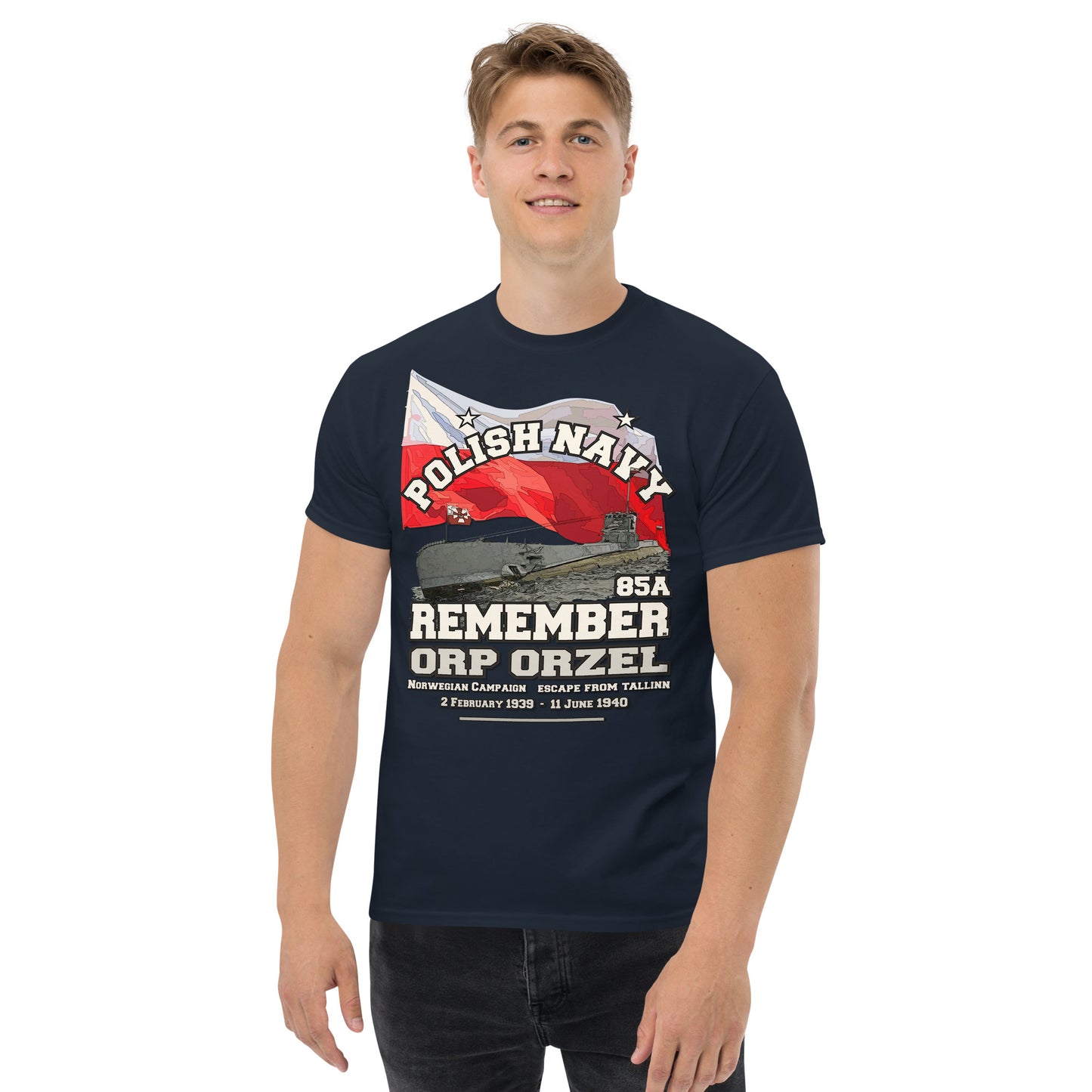 ORP ORZEL 85A t-shirt,ORP ORZEL tee, Polish Navy t-shirt, T-Shirt Comancha.us, Comancha Design,