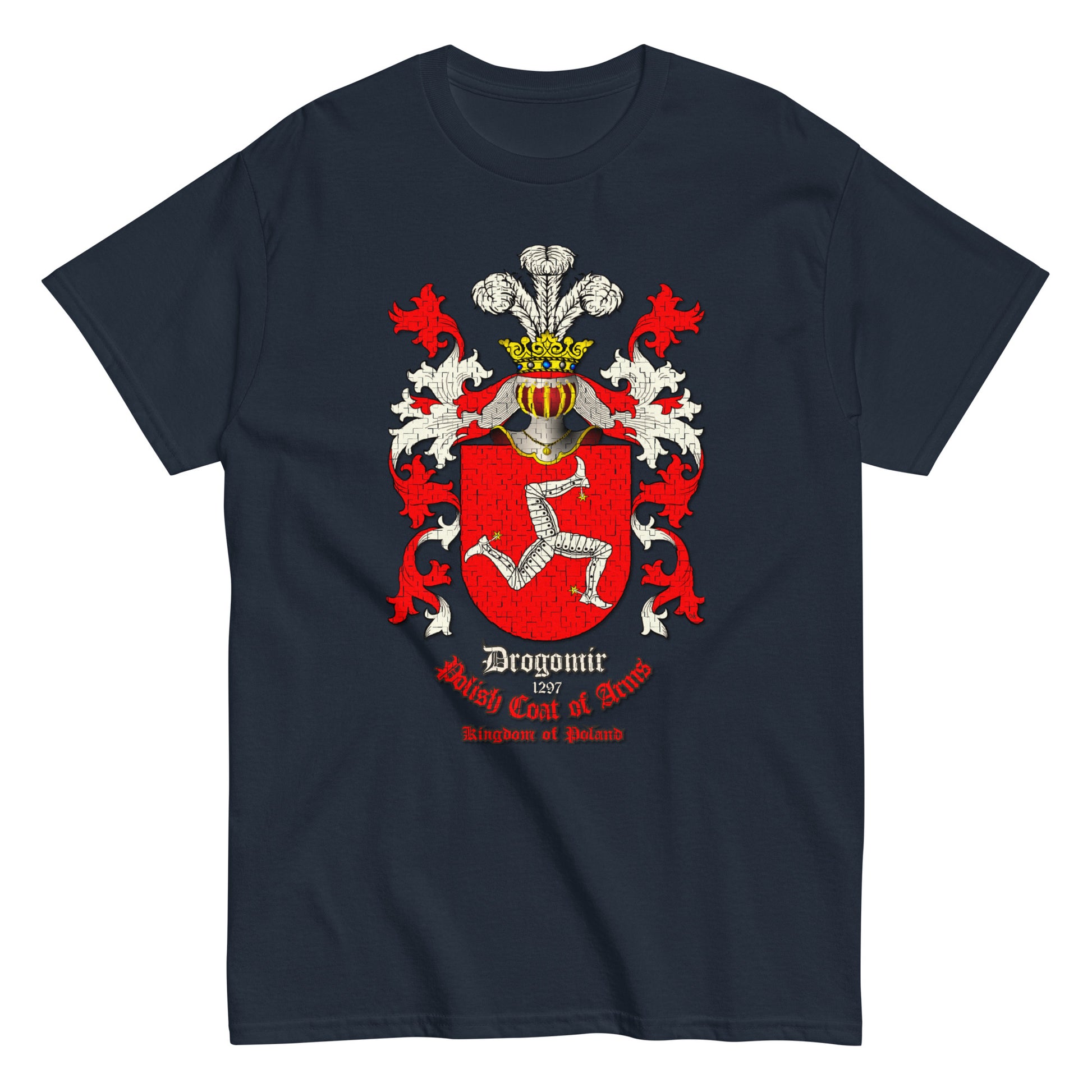 Drogomir Polish Coat of Arms, T-shirt Comancha Design,