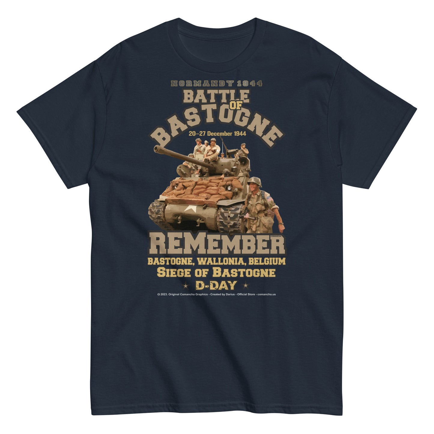 Remember Battle of Bastogne 1944 t-shirt