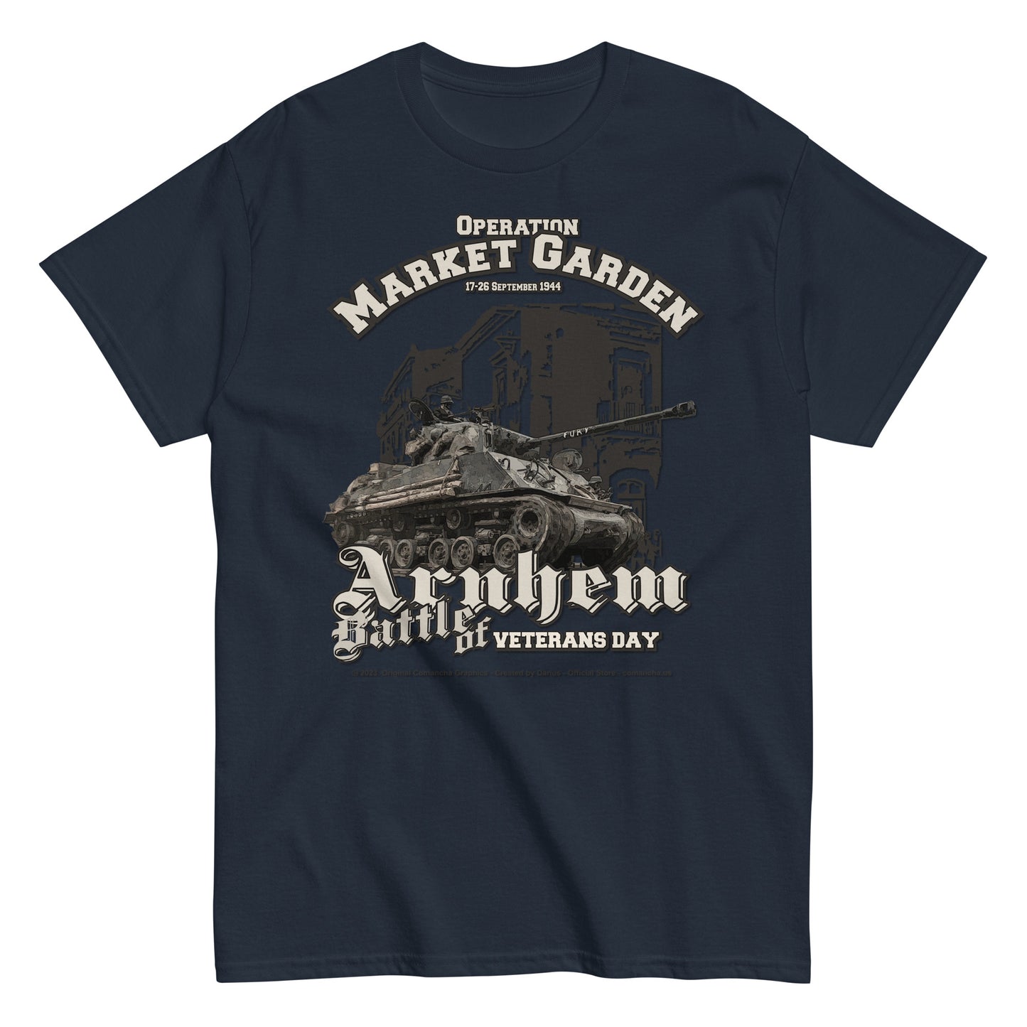 Battle of Arnhem t-shirt, 1944, Operation Market Garden,Comancha T-Shirt,