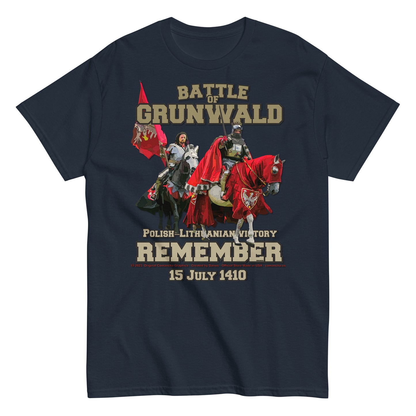 Battle of Grunwald 1410 T-shirt, Comancha Graphics,