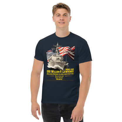 USS William Lawrence Destroyer classic t-shirt, Comancha Military T-Shirts,