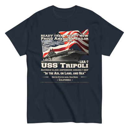 USS TRIPOLI LHA-7 Amphibious Assault Ship T-shirt