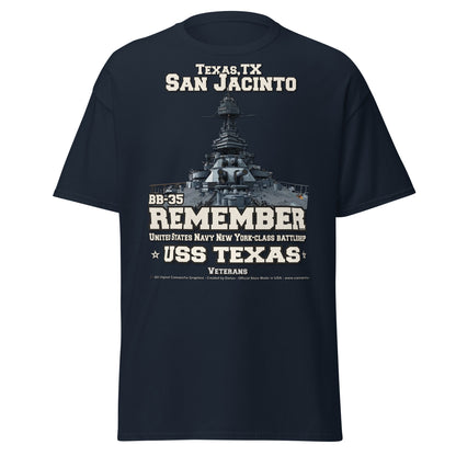 Remember USS TEXAS BB-35 Battleship Veterans, Comancha Graphics,