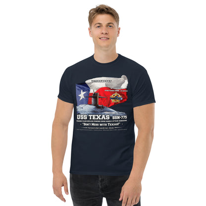 USS TEXAS SSN-775 Submarine Veterans, T-shirts, Comancha Design,