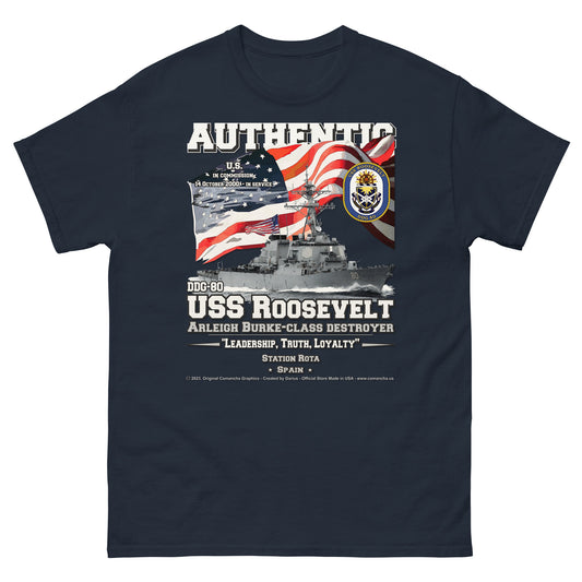 USS ROOSEVELT DDG-80 Destroyer T-shirt