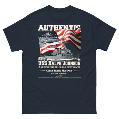 USS RALPH JOHNSON DDG-114 Destroyer Vetrns Classic T-Shirt, Comancha Navy Veterns T-shirt,