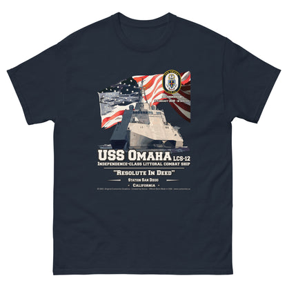 USS OMAHA LCS-12 Littoral Combat Ship T-Shirt