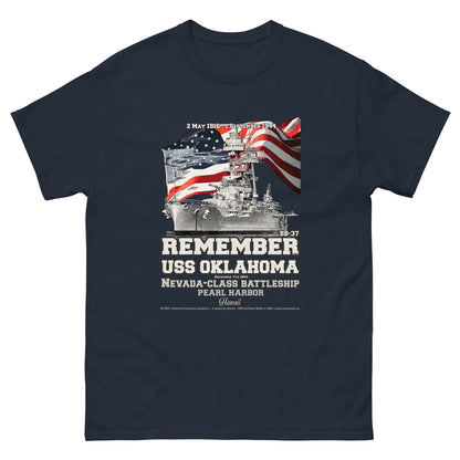 USS OKLAHOMA BB-37 Battleship T-shirt